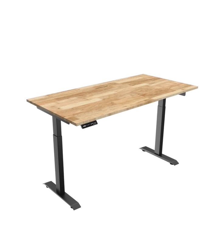 Butcher Block Top Height Adjustable Desks Butcher Block Top Height Adjustable Desks