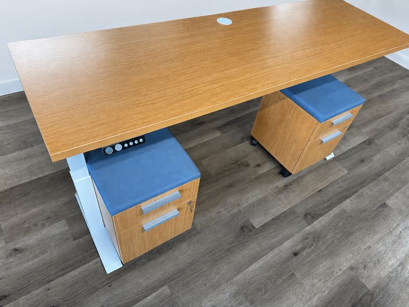 Cherry 72”x24” Electric Height Adjustable Standing Desk