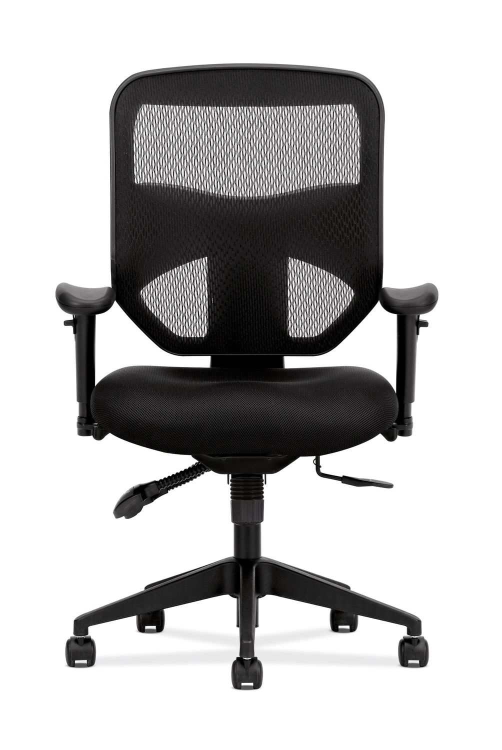 HON Mesh High-Back Task Chair, Black Fabric Seat