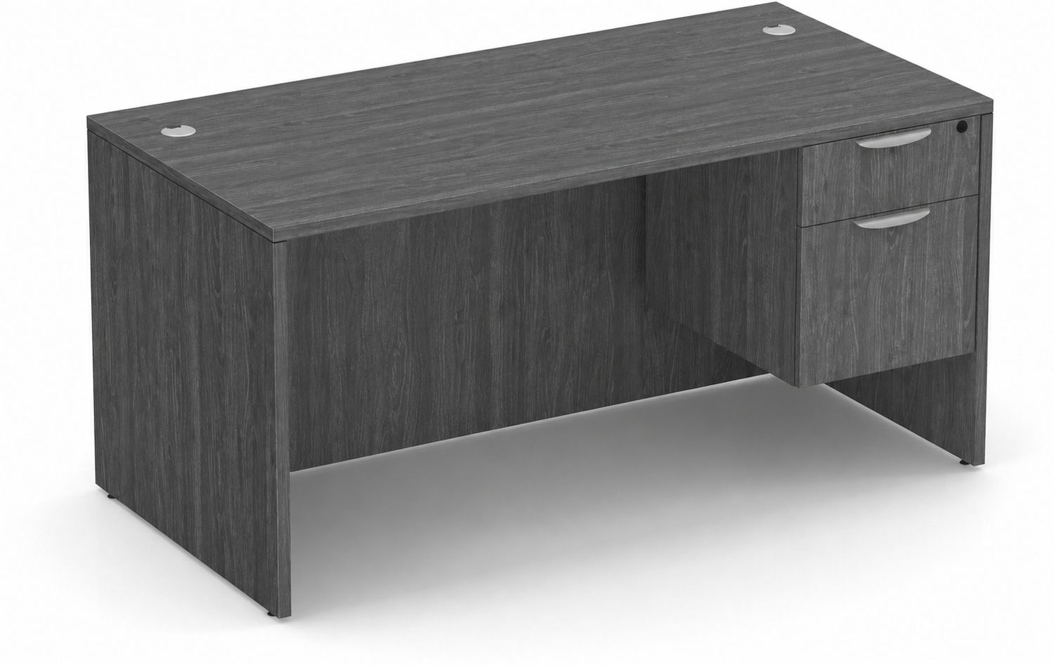 Boardwalk Gray 30”x60” Single Pedestal Desks