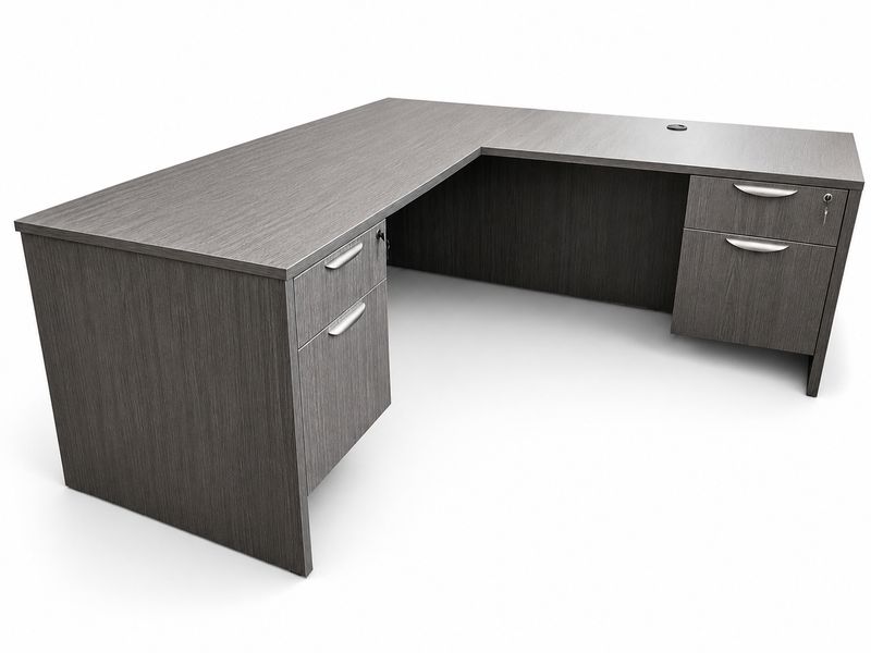 Boardwalk Gray 66”x72” L Desks Boardwalk Gray 66”x72” L Desks