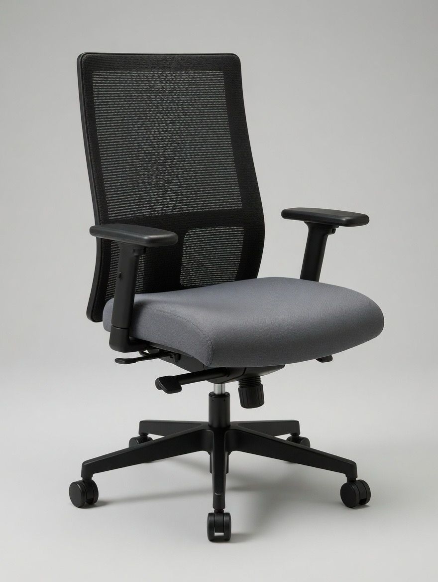 Hon Ignition 2.0 Gray Fabric Seat Mesh Back Task Chairs Hon Ignition 2.0 Gray Fabric Seat Mesh Back Task Chairs