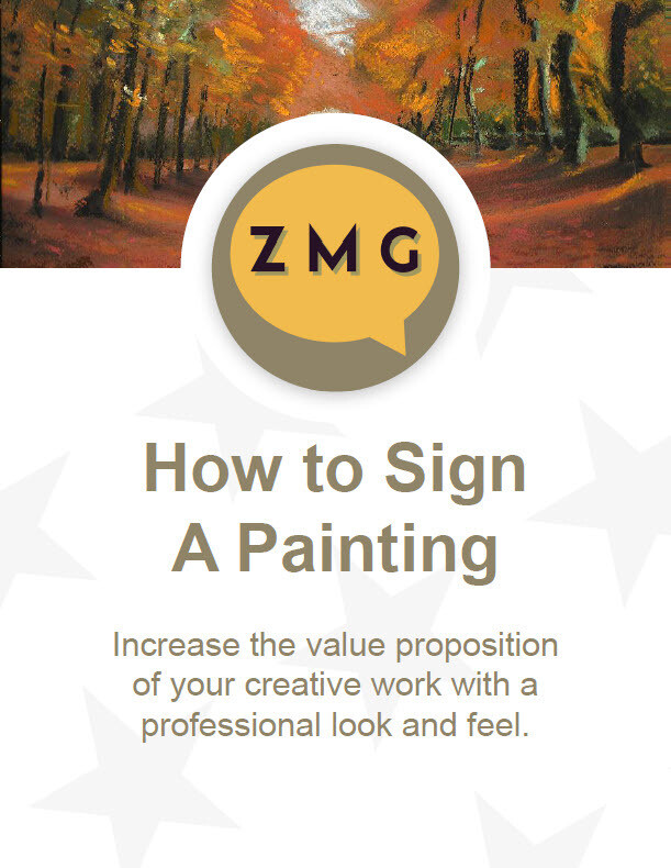 How To Sign A Painting Booklet