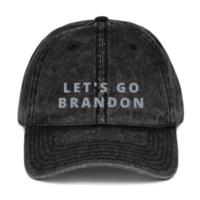&#39;Let&#39;s Go Brandon&#39; - Vintage Cotton Twill Cap