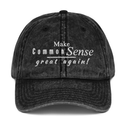 Common Sense - Vintage Cotton Twill Cap