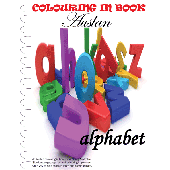 Auslan Colouring in Book - Alphabet