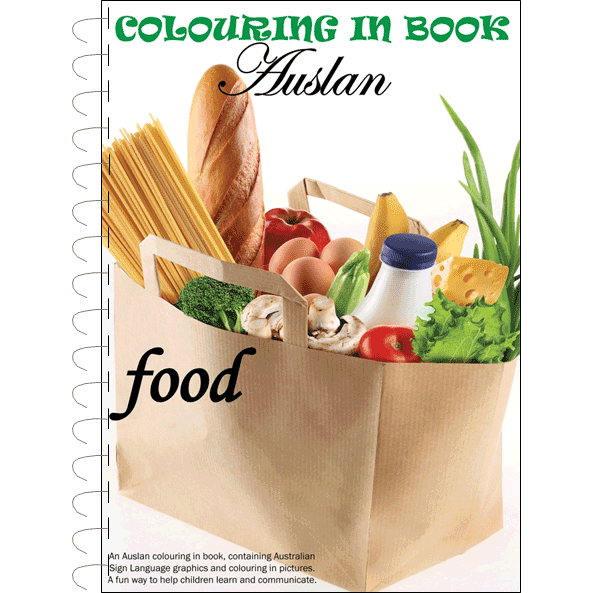 Auslan Colouring in Book - Food