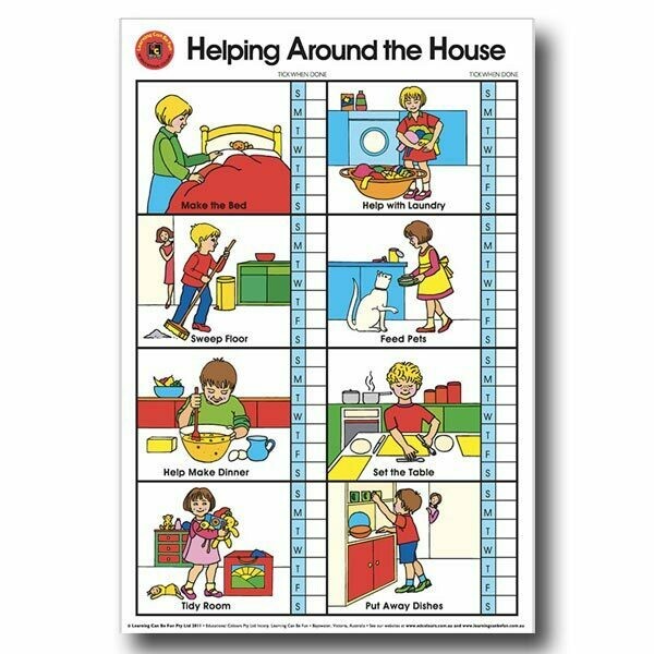 Helping Around the House A2 Poster