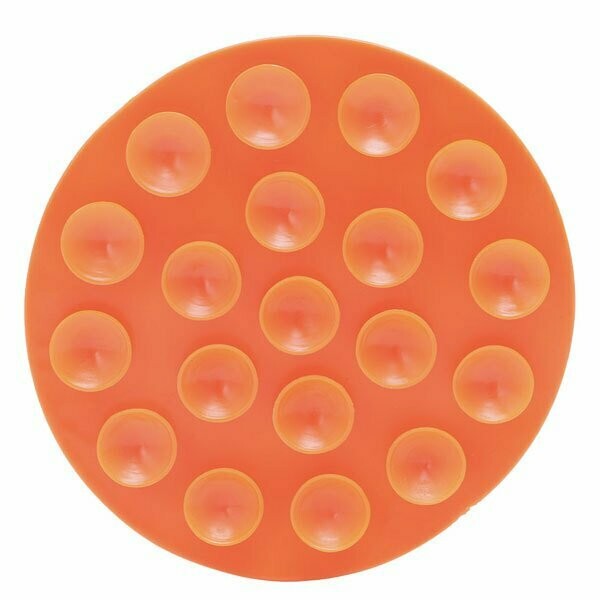 Silicone Bowl & Plate Suction Pad, Colour: Orange