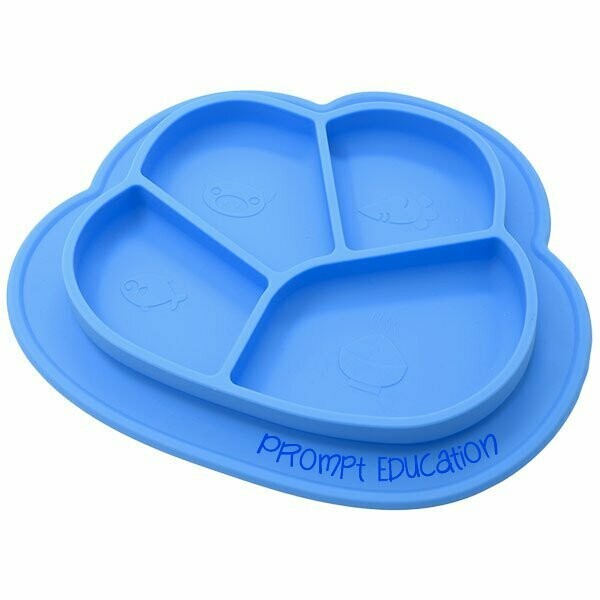 Cloud Silicone Portion Control Plate, Variety: Blue