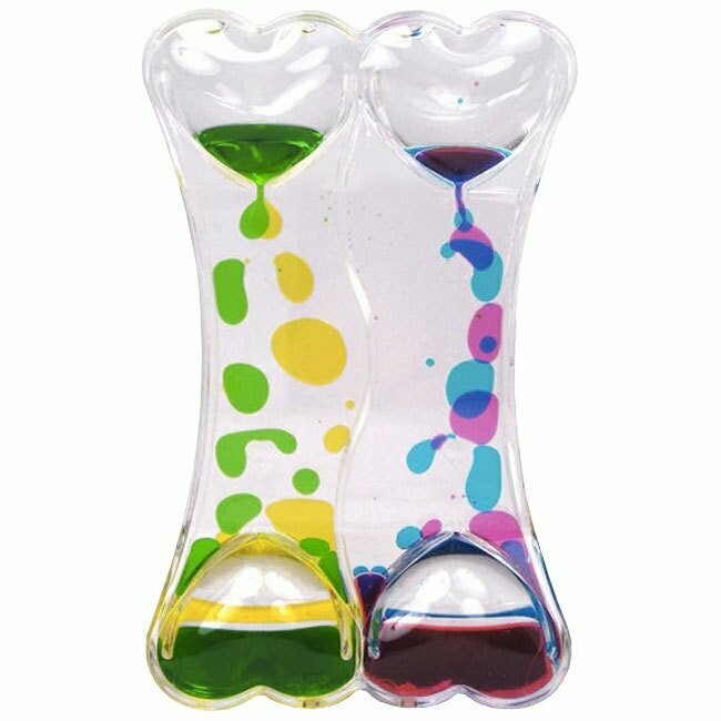 Double Love Heart Regulating Liquid Timer