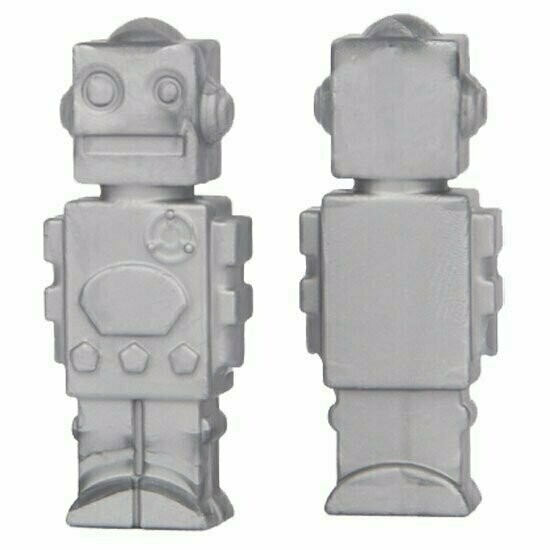 Pencil Topper Chew - Robot, Colour: Silver