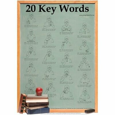 Poster - 20 Key Words - Auslan