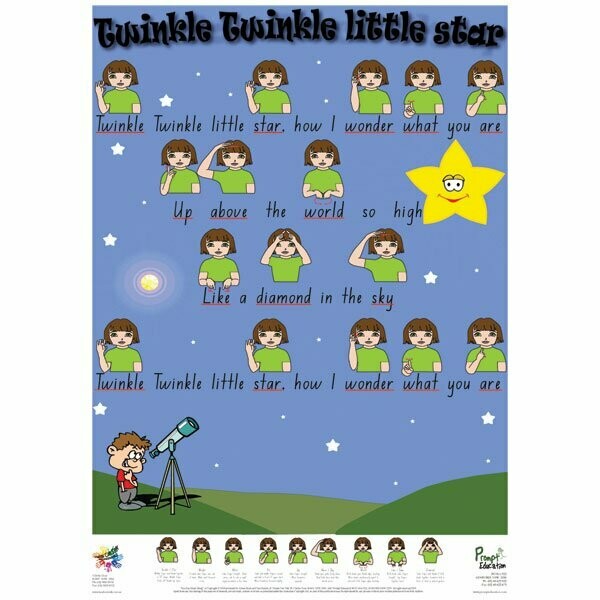 Nursery Rhymes Poster - Twinkle Twinkle Little Star
