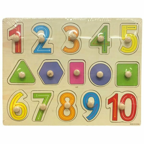 Wooden Puzzle - Number and Shapes