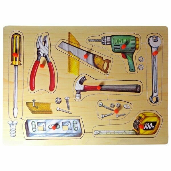 Wooden Puzzle - Real Tools
