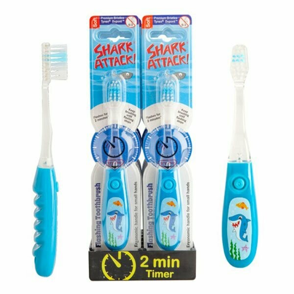 Cute Shark Timed Toothbrush