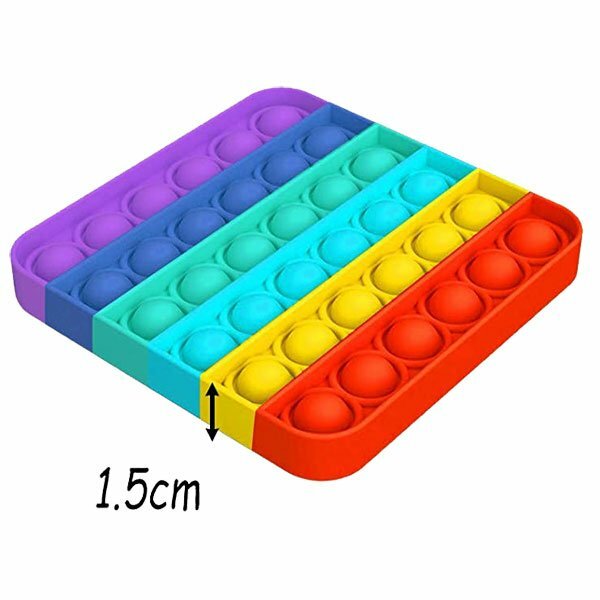 Square Rainbow Bubble Pop