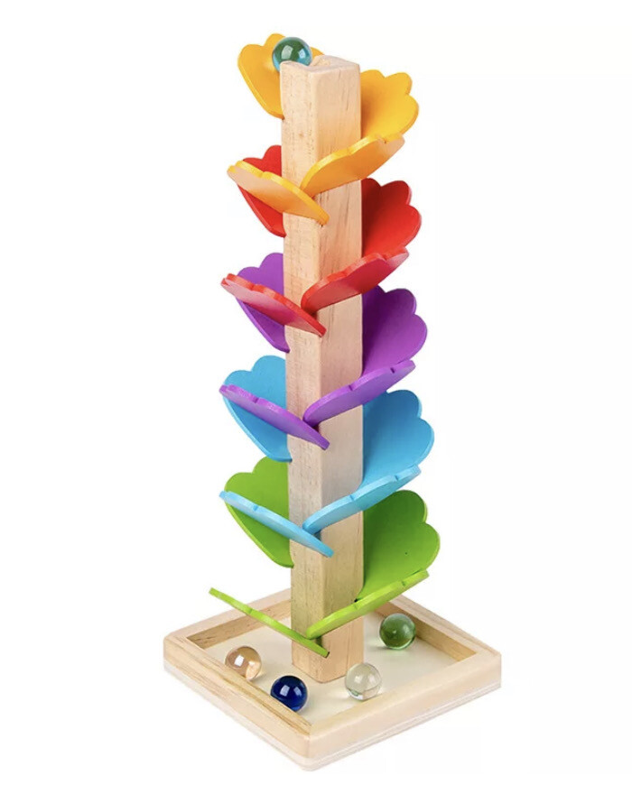 Wooden Petal Marble Game