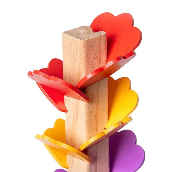 Wooden Petal Marble Game