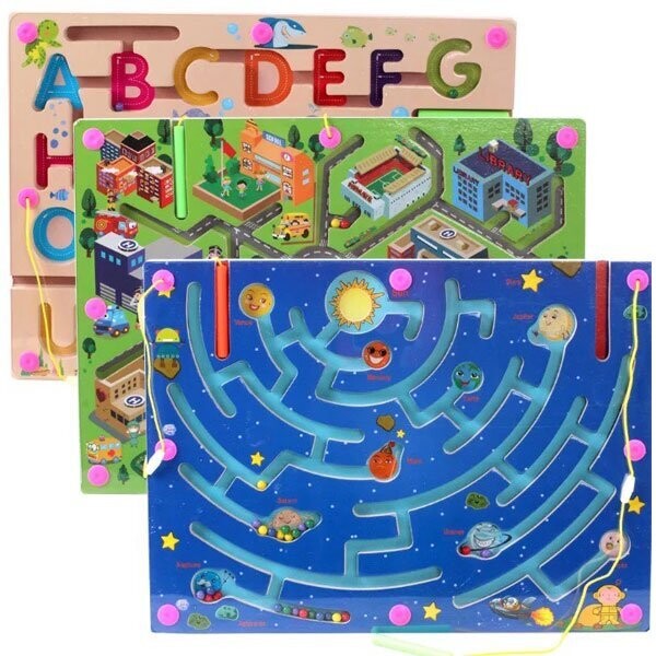 Rectangle Magnetic Hand Eye Co-Ordination Mazes