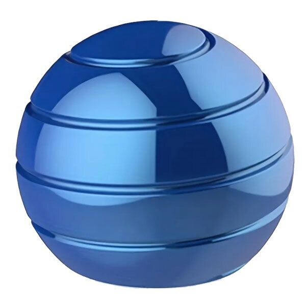 Metal Weighted Gyro Balls, Colour Options: Blue
