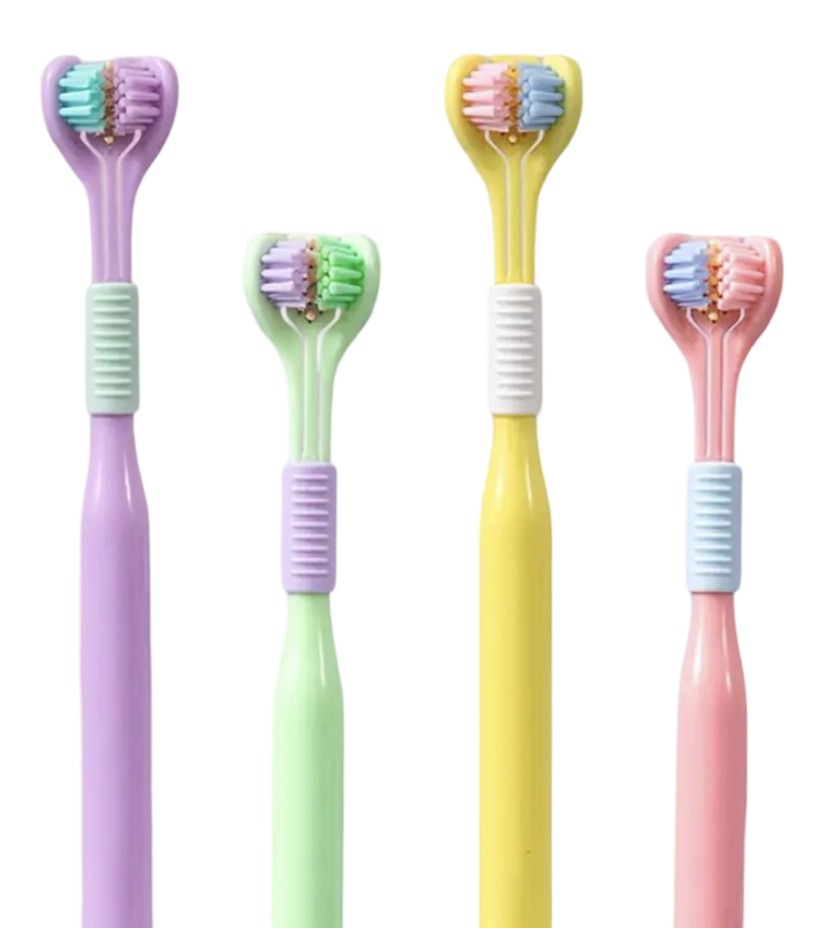Rainbow 3 Sided Toothbrush