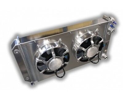1973-87 Chevy Truck Entropy LSX Conversion Radiator with dual fans (Drop Shipped Item)