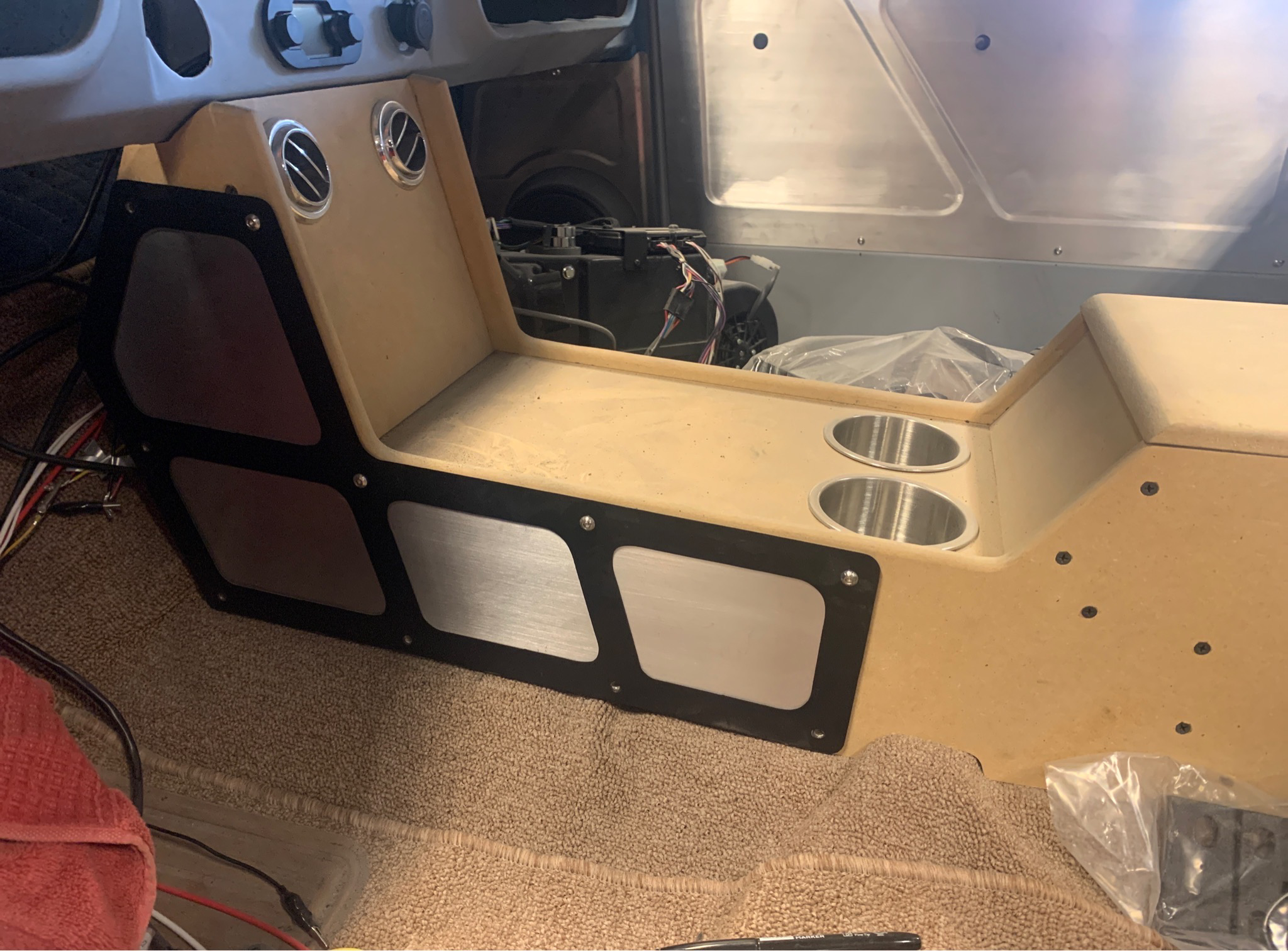 Steel and/or Aluminum Overlay for Center Console For Bucket Seats (Currently Working On An Overlay for Center Console for Bench Seat)