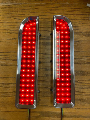 67-72 C10 Alumicraft Tail Light Bezels and Lenses