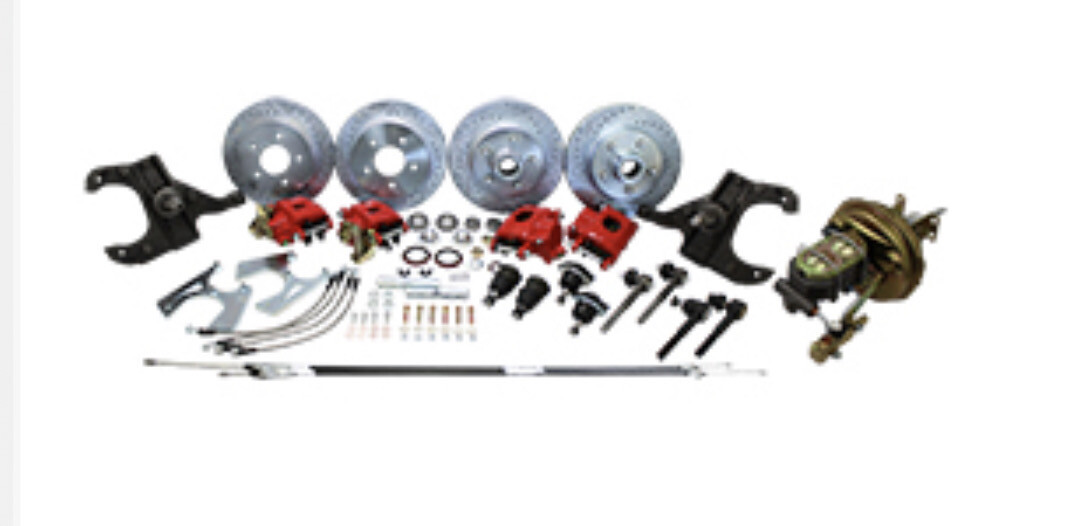 1963-70 Front and Rear Disc Brake Conversion Kit with Booster/Master Cylinder (Ships From Manufacturer)