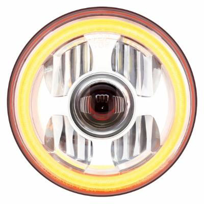 United Pacific ULTRALIT-High Powered Led 7” Projection Headlight With Dual Color Halo Ring