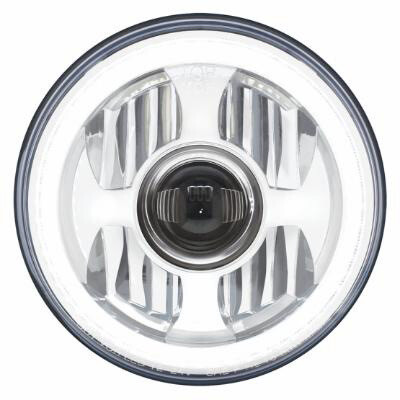 United Pacific ULTRALIT-High Powered Led 7” Projection Headlight With Dual Color Halo Ring