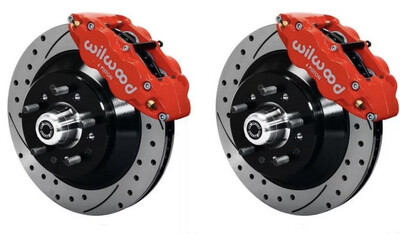 Wilwood Front Brakes Using Wilwood Aluminum Modular ProSpindles-5 Lug Only 2.5” Drop