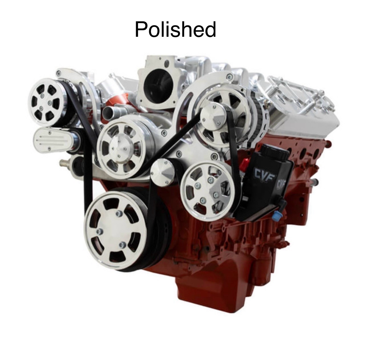 CVF Chevy LS Mid Mount Serpentine Kit-Wraptor Series/Accessory Drive