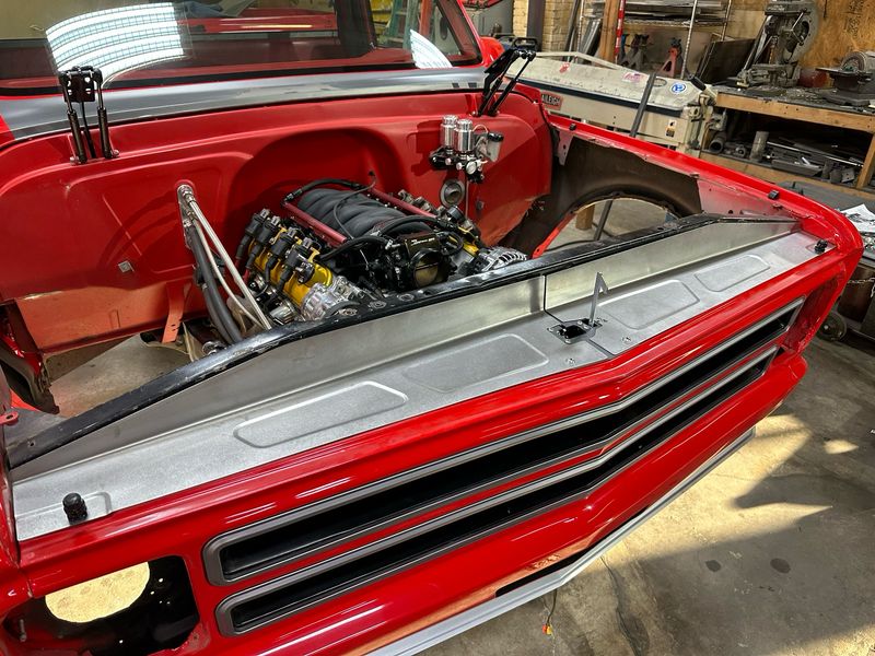 67-72 C10 Core Support Filler Panels Designed to work with the Trique Manufacturing Hood Latch