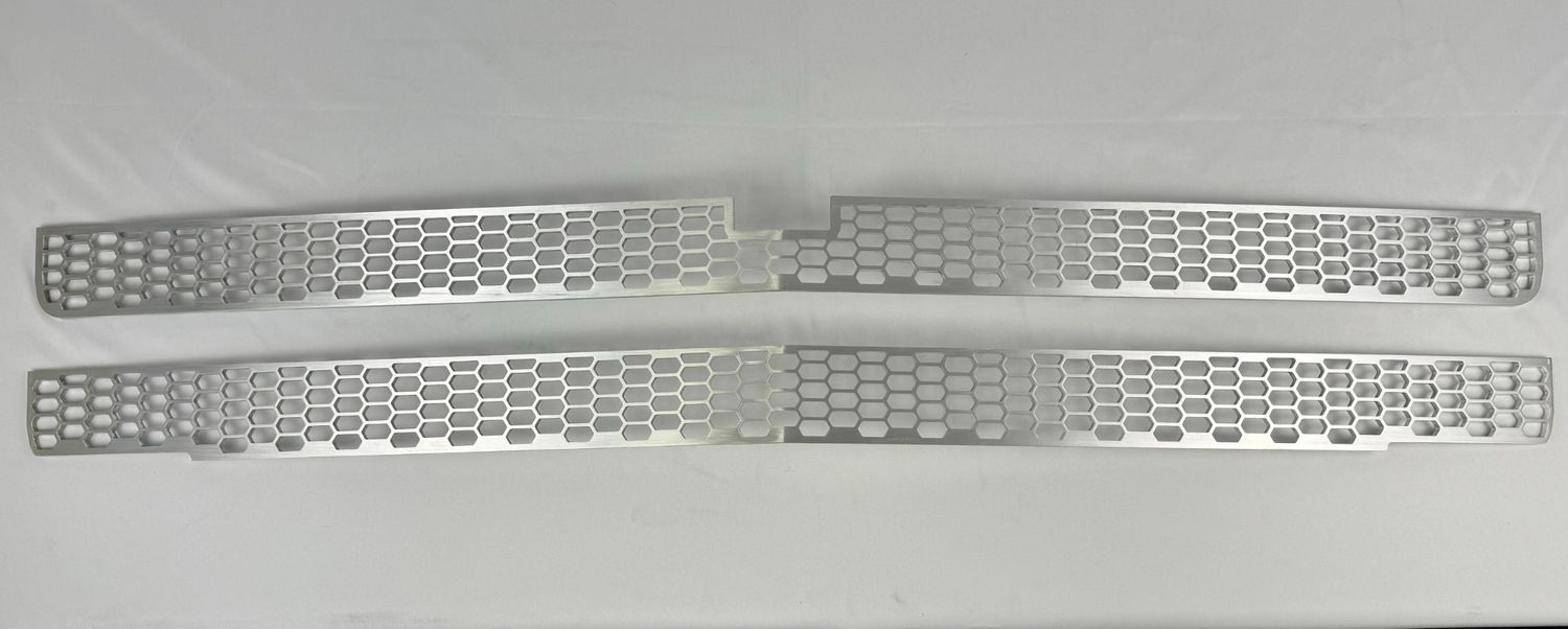 67/68 C10 Alumicraft Billet Aluminum CNC Machined Mesh Grille 2D
