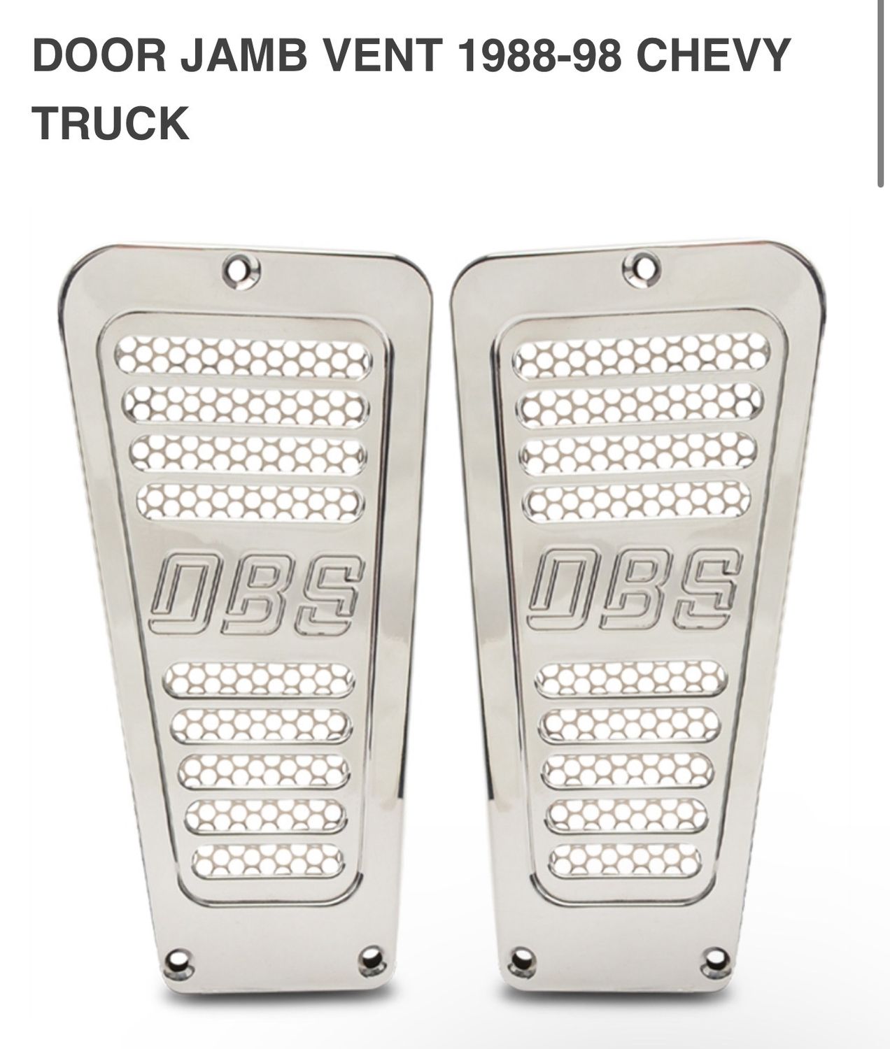 OBS 88-98 Chevy/GMC Door Vents By Eddie Motorsports