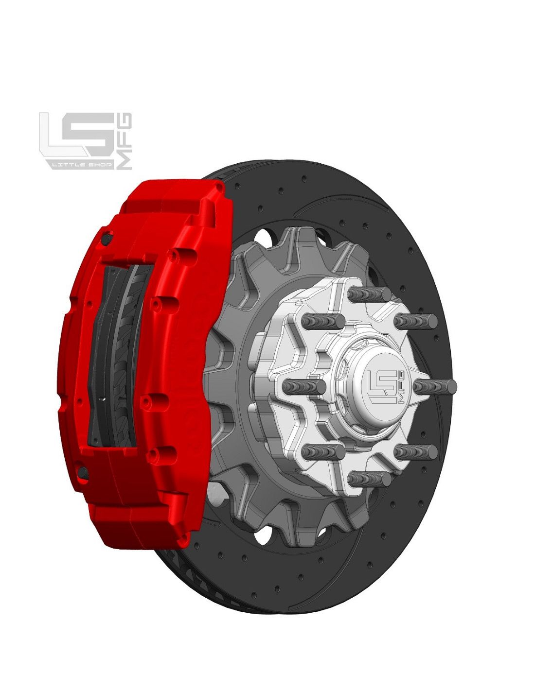 Little Shop MFG 16” Big Brake Kit For 1973-91 Chevy/GMC C20/C30