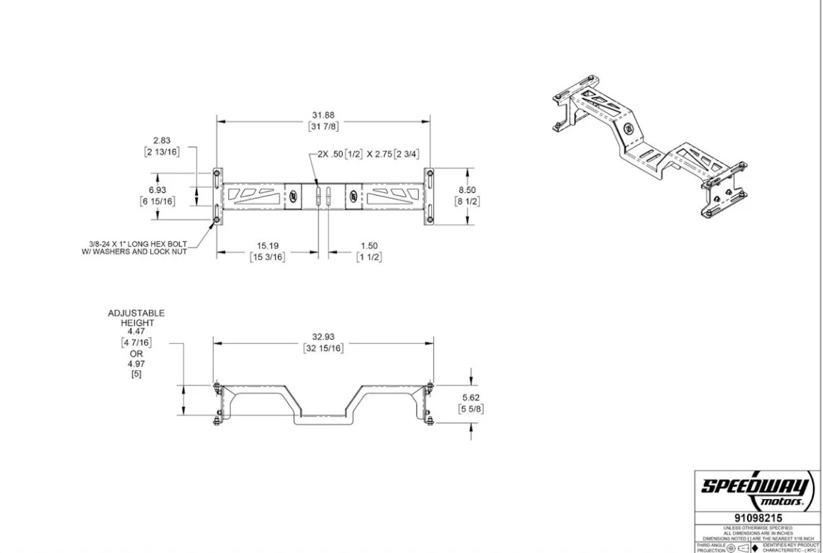 1963-72 C10 LS Swap Motor Mounts And Transmission Crossmember