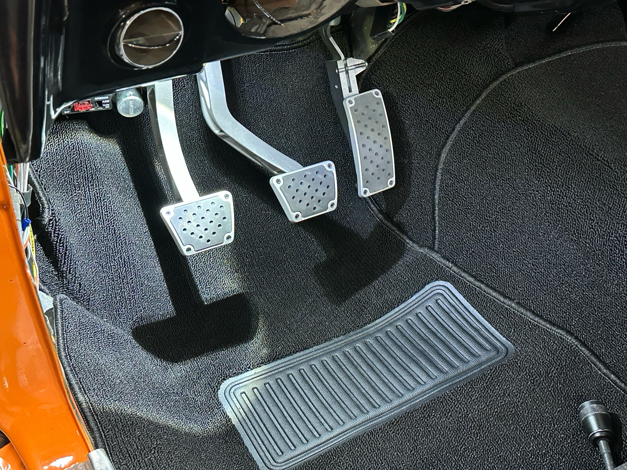 Lokar Clutch/Brake/ Throttle Pedal Pad Kit 1967-69 Camaro/Nova