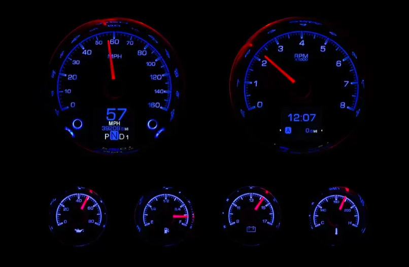 Dakota Digital HDX Round Style Six Piece Universal Gauges