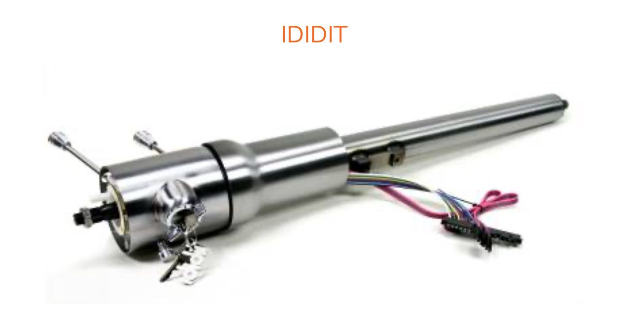 1969 Camaro IDIDIT Steering Column-tilt-floor Shift-paintable-with Keyed Ignition