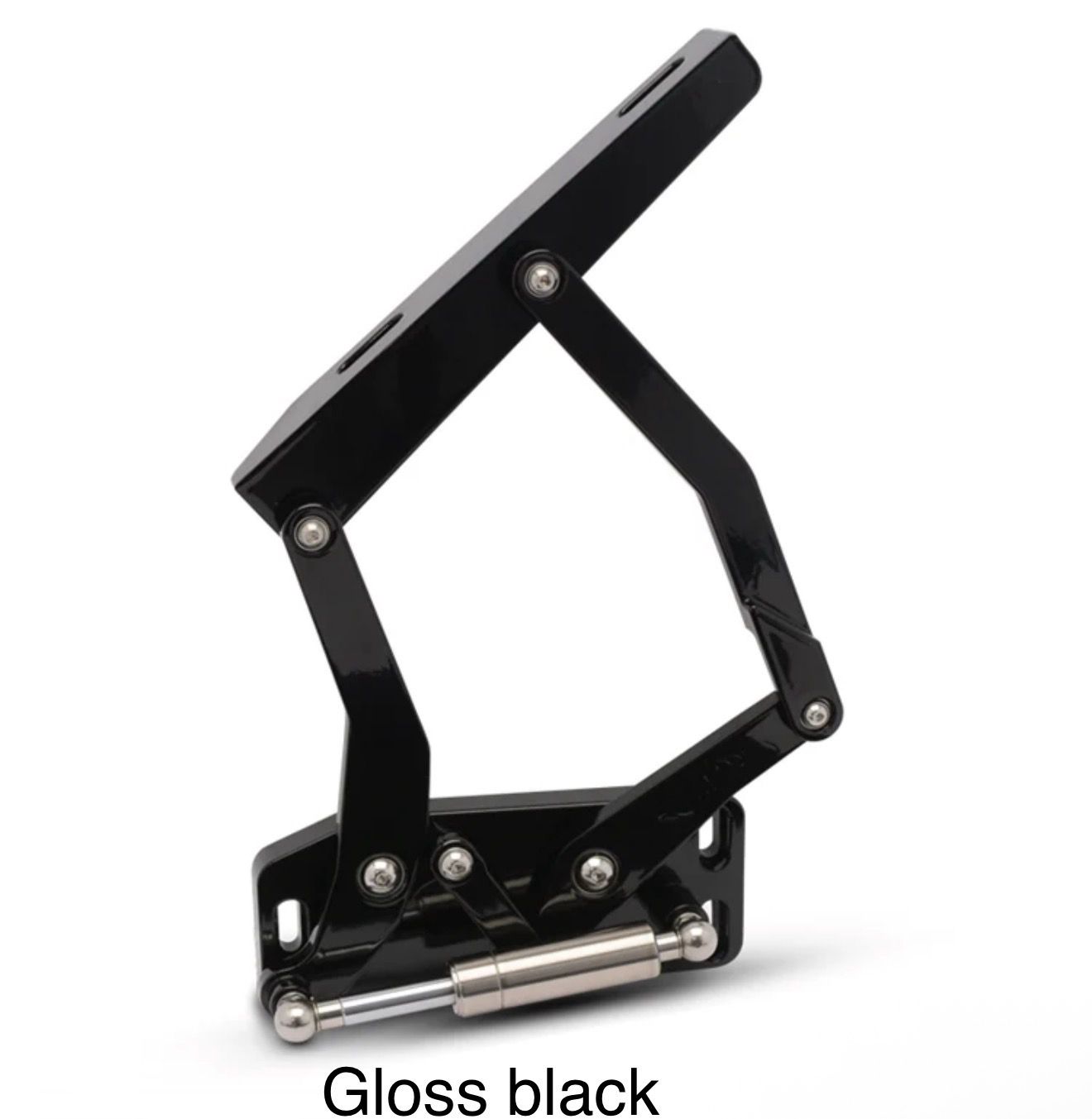 Eddie Motorsports 1967-72 Ford Truck Hood Hinges-Gloss Black Fusioncoat Finish