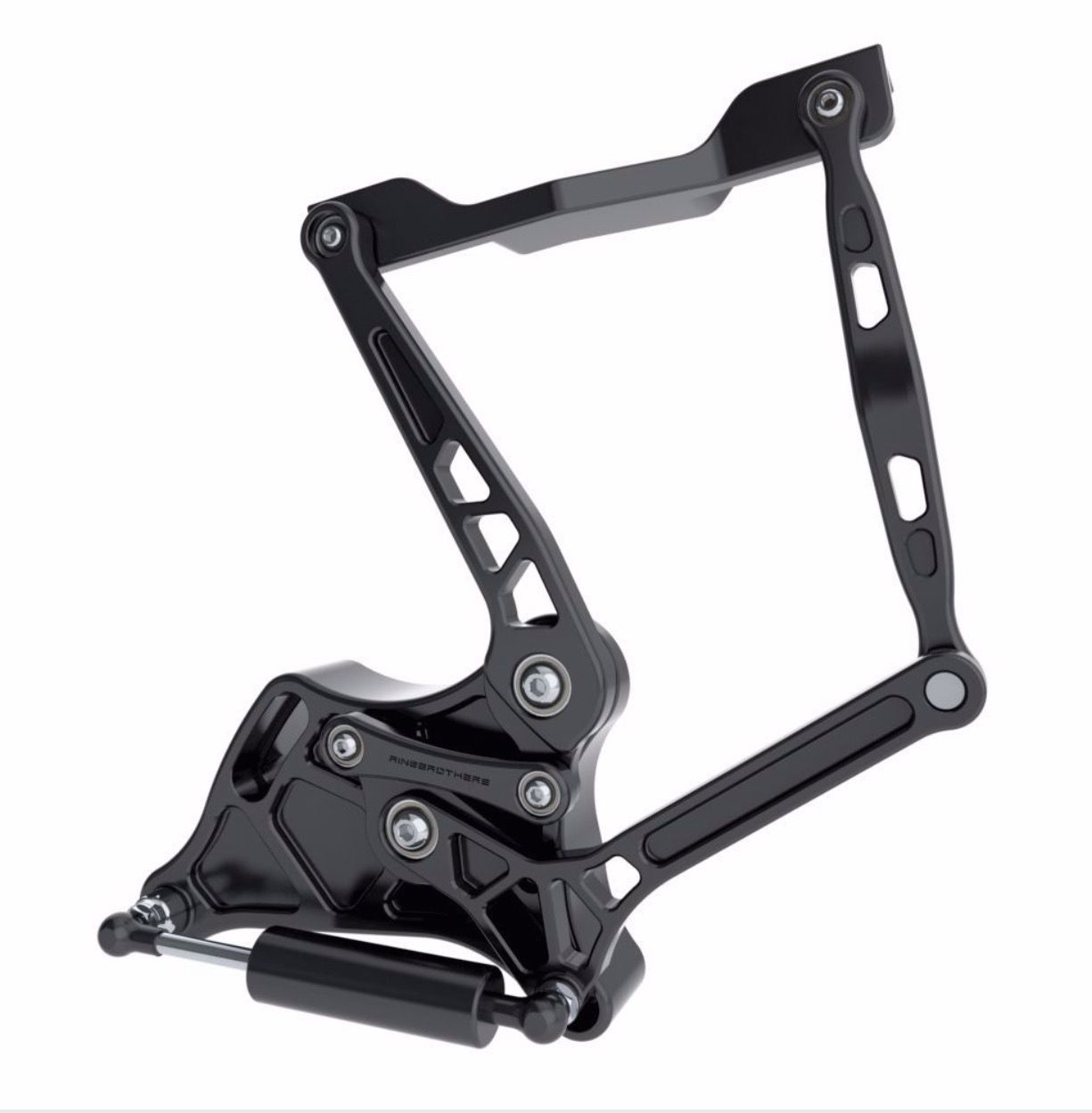 Ringbrothers 1960-66 Hood Hinges-Airframe-Anodized Black