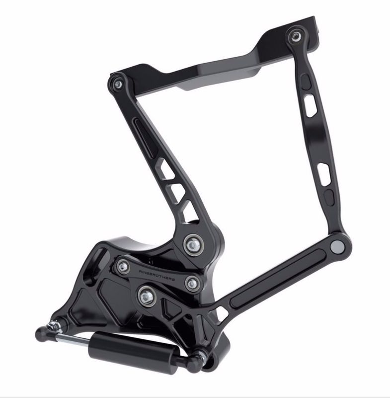 Ringbrothers 1960-66 Hood Hinges-Airframe-Anodized Black