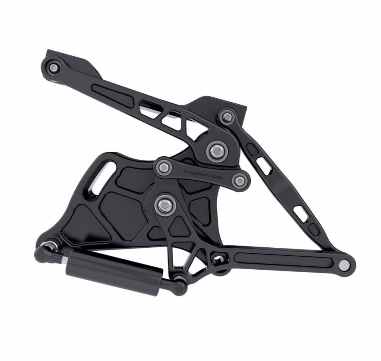 Ringbrothers 1960-66 Hood Hinges-Airframe-Anodized Black