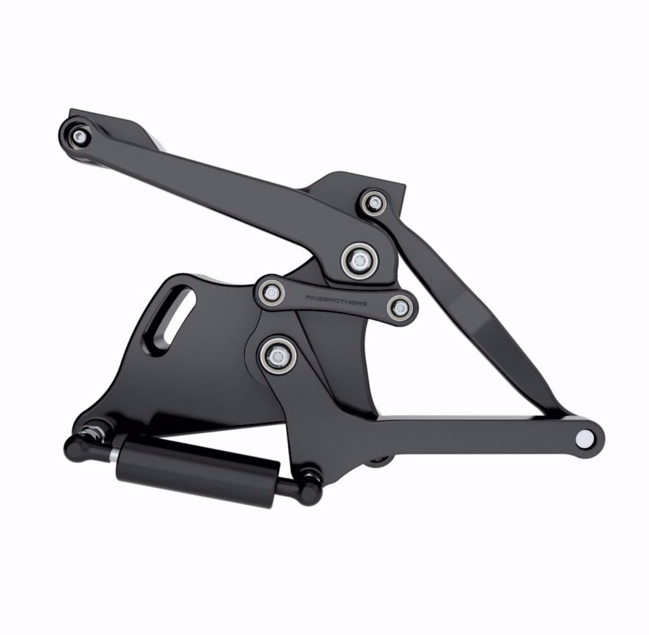 Ringbrothers 1960-60 Chevy Truck Hood Hinges-Solid Frame-Anodized Black