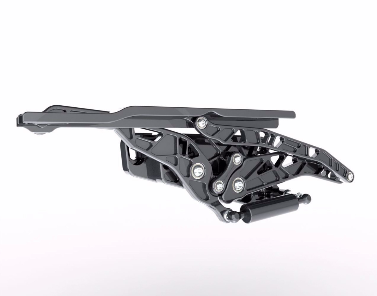 Ringbrothers 1973-80 Chevy Truck Hood Hinges-Air Frame-Anodized Black