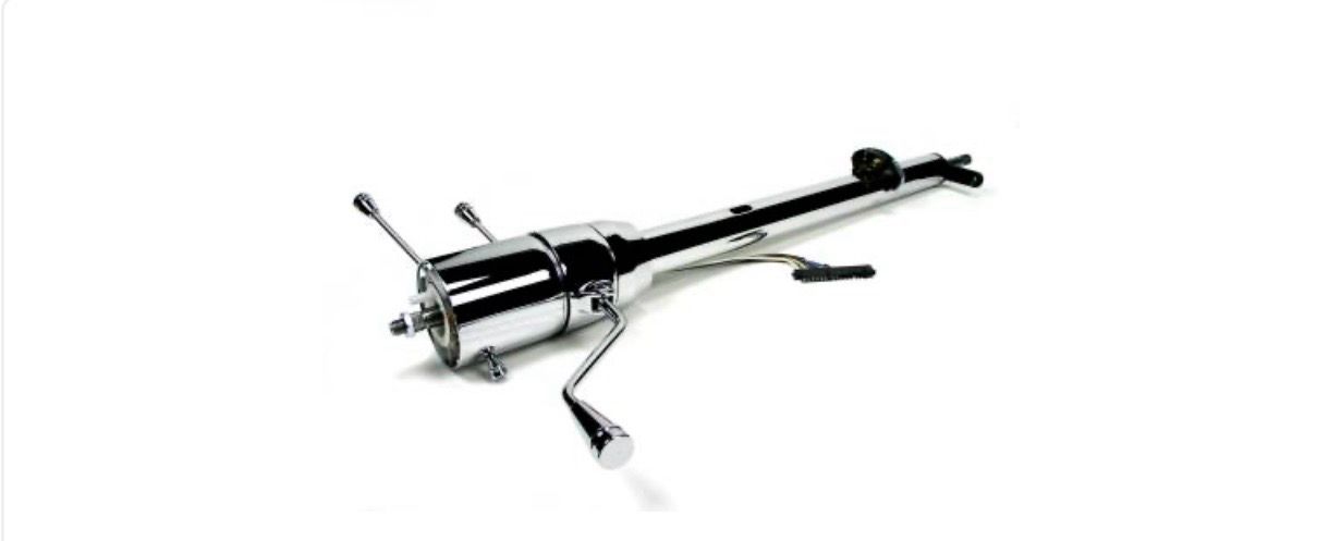 1967-72 F100 IDIDIT Steering Column - GM Style - Tilt - Column Shift - For Power Box - Chrome (Ships From Manufacturer) 15 Week Build Time!